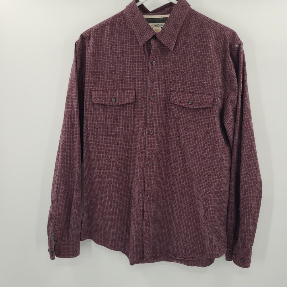 Carbon2Cobalt Mens Medium Long Sleeve Button‎ Up Shirt